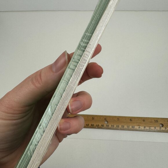 Vtg Retro Hallmark Christmas Party Invitation Green Gold Metallic Elegant Font - Picture 11 of 11